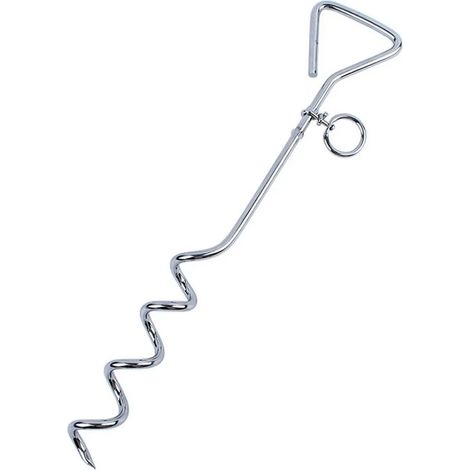 Ancrage spiralé au sol 40 cm, résistant aux intempéries, fixation pour trampoline, piquet à vis pour laisse de chien, ancrage de camping et ancrage au sol polyvalent (1/5)