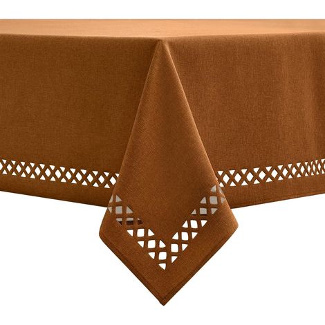 Tovaglia Impermeabile Antimacchia Marrone 140x220 cm (1/5)