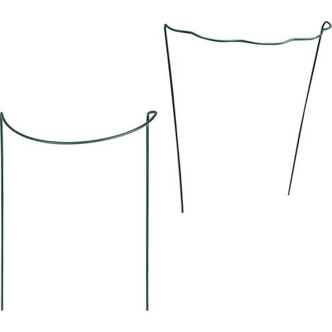 Lot de 2 supports ronds en fer pour plantes grimpantes, 20 x 35 cm. (1/5)