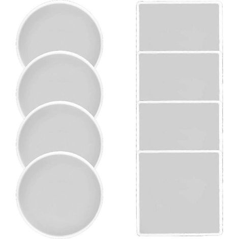 Quadratische/runde Silikon-Untersetzerformen zur Herstellung von Untersetzern und Wohnaccessoires