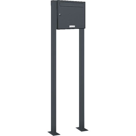 1er Standbriefkasten Anlage Freistehend RAL 7016 - Anthrazit (1/5)