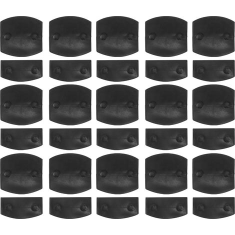 en plastique noir pour embouts et centres de lattes de (1/5)