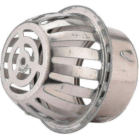 Rostfreier Fallrohr-Laubschutz aus Kunststoff, Dachrinnenabdeckung, Abflussrohrschutz 90 mm (1/5)