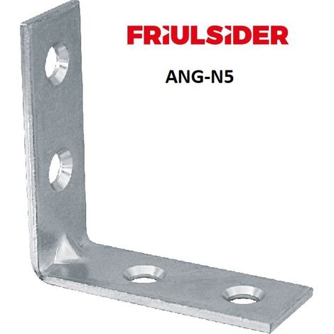 FRIULSIDER PIASTRINA AD ANGOLO NERVATA ANG-N5 ZINCATO 30X30X15 STAFFE CONF 100PZ (1/3)