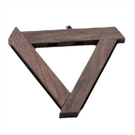 Porte-filtre à café en bois massif, dessous de plat isolant anti-brûlure, set de 2 sous-verres naturels, support élégant pour machine à expresso, protection thermique durable pour comptoir. (1/5)