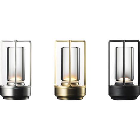 Lampada da tavolo dimmerabile ricaricabile, luce notturna, lampada da scrivania per casa, hotel, bar e ristorante.