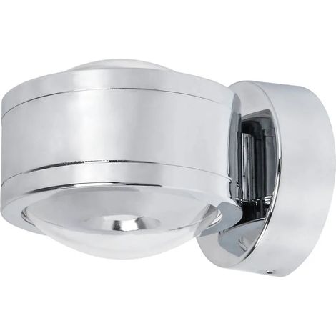 [NEUWERTIG] B-Ware Megatron Wandleuchte Wandlampe Led Chrom Due Punto Badezimmer Metall Kunststoff