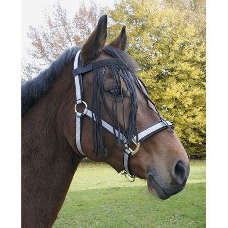 Chasse Mouche à Franges - Anti-mouche Cheval - Couleurs: Noir