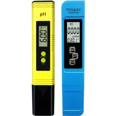4-in-1 Wasserqualitätstester TDS pH EC Temperatur Digitales Messgerät mit LCD-Bildschirm Testset für Pool und Aquarium (1/5)