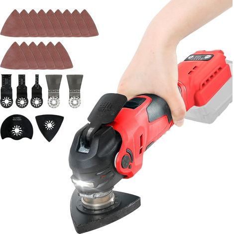 Milwaukee M18 18V Akku-Multifunktionswerkzeug mit 300W bürstenlosem Motor, 5 variable Geschwindigkeiten zum Schaben, Schleifen und Schneiden von Holz (Akku nicht im Lieferumfang enthalten) (1/5)