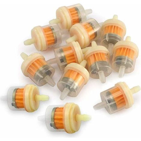 Filtri carburante con magnete, 12 pezzi. Filtri carburante universali in linea con magnete per tosaerba, motociclette e quad. (1/4)