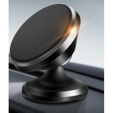 Supporto magnetico per auto - Supporto per cellulare girevole a 360°, supporto per smartphone, magnete potente, compatibile con iPhone/Samsung/Huawei/GPS ecc. Nero (1/5)