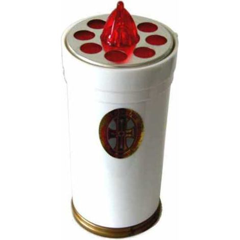 Cero Votivo Lumi Batería GG 60 Grande Blanco Ater