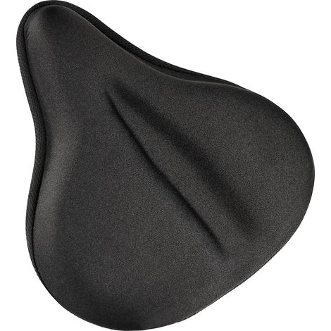 Housse de selle de vélo en gel - Coussinet plat de confort pour selle de vélo (27 x 25 cm) (1/5)