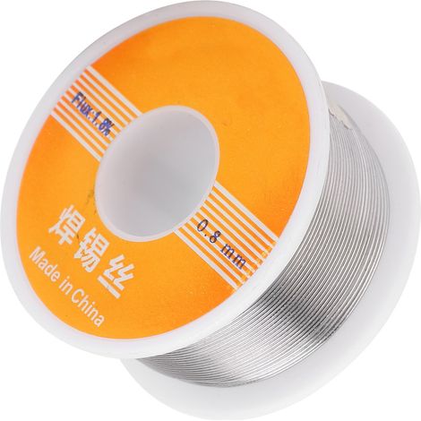 Fil à souder électronique 0,8mm, alliage 63-37, 100g avec colophane 1,8% pour circuits imprimés
