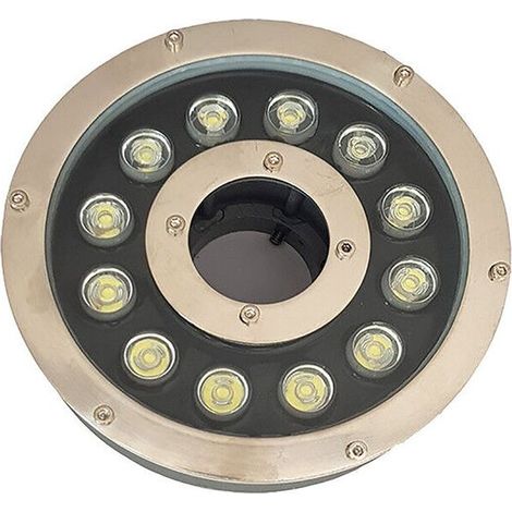 PROJECTEUR ENCASTRÉ 12 LED 12 W ÉTANCHE POUR MARCHES INTÉRIEURES ET EXTÉRIEURES 85-265 V CHAUD