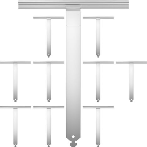 Lot de 10 Attache Tablier Quart de Tour en Tout Métal Pour Lame 14mm,L203mm Attache Tablier Souple Volet Roulant Compatible avec Tube Octo,Deprat,ZF,Hexa,Ressort de Suspension à Clipper/Visser (1/5)