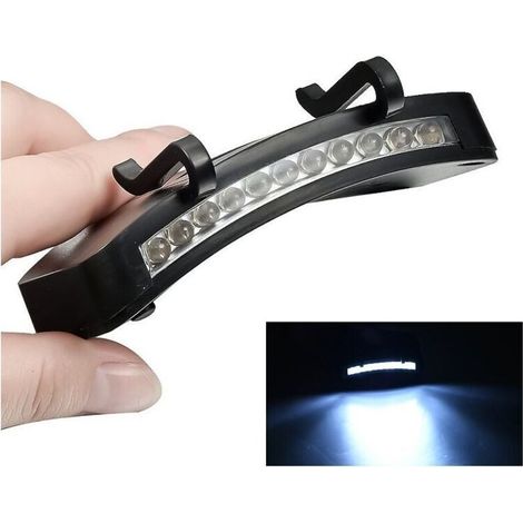 Lot de 5 lampes frontales à clip LED avec capuchon rotatif pour chapeau, lumière étanche pour chapeau, clip sur le bord du chapeau LED, mains libres, lampe de poche pour la chasse, le camping, la pêch (1/5)
