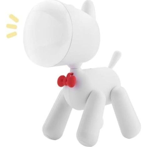 Veilleuse LED Chien Blanc Rechargeable – Lampe de chevet enfant avec 2 niveaux de luminosité et batterie intégrée (1/5)