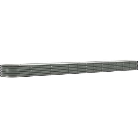 Maison Exclusive - Hochbeet Verzinkter Stahl 620x80x36 cm Grau