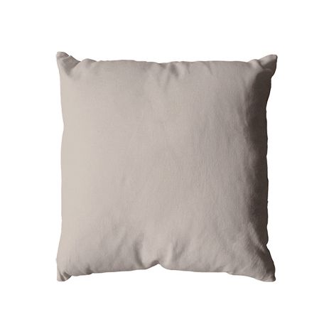Coussin uni en polyester déhoussable Naturel 40x40 cm