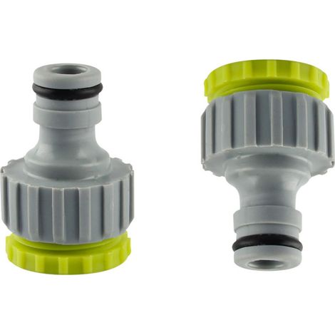 Raccord De Robinet - Raccord Tuyau Jardin 1/2 Pouces Et 3/4 Pouces - Pour Irrigation Extérieure - Lot De 2 (1/5)