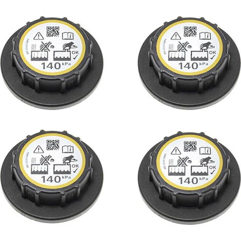 Compatible avec 4 bouchons de vase d'expansion/réservoir de refroidissement moteur pour Jaguar S-Type XF XF XE XJ XFR XFR C2P17700 (1/5)
