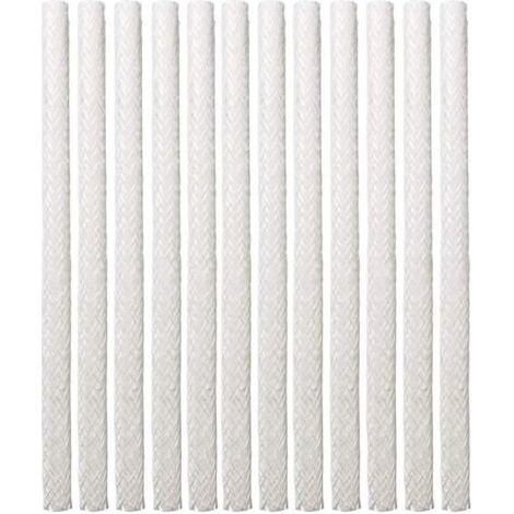 Pr 12PCS noyau d'huile, fibre de verre Tiki Wick torche de remplacement en fibre de verre Tiki pour extérieur Tiki patio éclairage lampe de jardin (1/4)