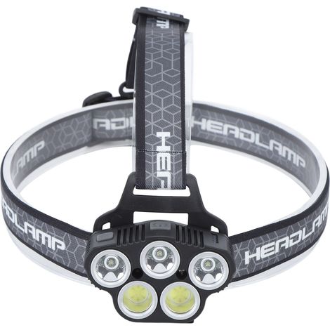 Leistungsstarke, induktionsbetriebene, wiederaufladbare LED-Stirnlampe, ideal zum Angeln, Wandern, Skifahren und Campen. (1/5)