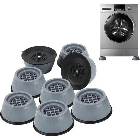 8 almohadillas antivibración para lavadora y secadora: absorción de impactos y reducción de ruido (1/5)
