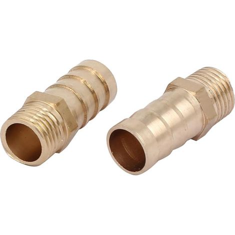G1 / 4-Außengewinde 12mm Durchmesser Messing Barb-Typ Schlauchanschlüsse Anschlüsse 2St (1/3)