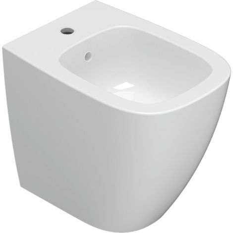 Bidet sur pied en céramiquemulti 50x36 cm Globo Genesis GN010BI  Blanc - Céramique