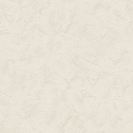 A.S. Creations – Papier peint uni beige crème – Aspect plâtre vinyle – Dimensions 10,05 x 0,53 m – Pour salon, chambre, bureau