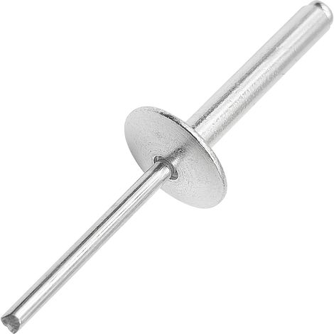Rivets aveugles en aluminium extra-longs - Tête large - tige en acier – Pour tôles épaisses (Ø4.8x50x16mm - 30 pièces) (1/5)
