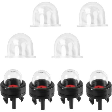4 Pièces - Pompe D'Amorçage - Poire De Carburateur - Compatible Walbro 188-512 Et WT-23A - Pour Tronçonneuse Et Souffleur - Noir Rouge Transparent - 2,2x2,2x3,46cm (1/5)