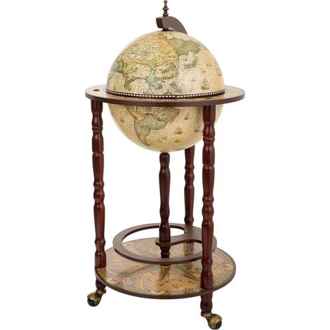 Mueble botellero globo terráqueo 44,3x44,3x87 (1/5)