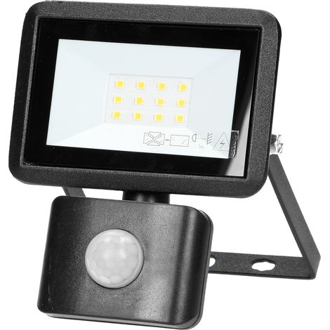 ADVITI FARO S LED Foco LED con Sensor de Movimiento IP44 4000K Aluminio + Vidrio (50, watts)
