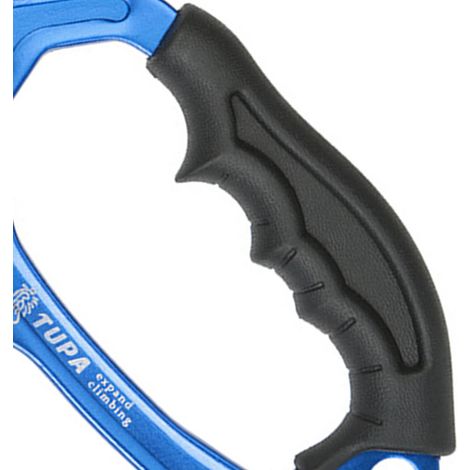 Ascendeur d'escalade pour droitier, multifonctionnel, manuel, pour l'alpinisme et la pratique de l'arbre, bleu (1/5)