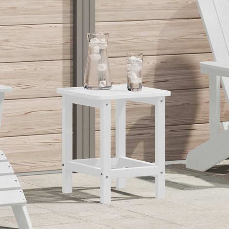Mesa Lateral Adirondack Blanco 38 x 38 x 46 cm HDPE vidaXL (1/5)