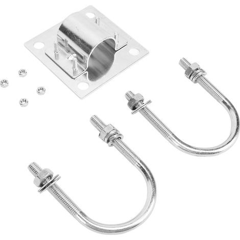 Adaptateur de fixation sur mât pour antenne satellite, kit de fixation en acier inoxydable avec boulon en U pour Starlink V2 (1/5)