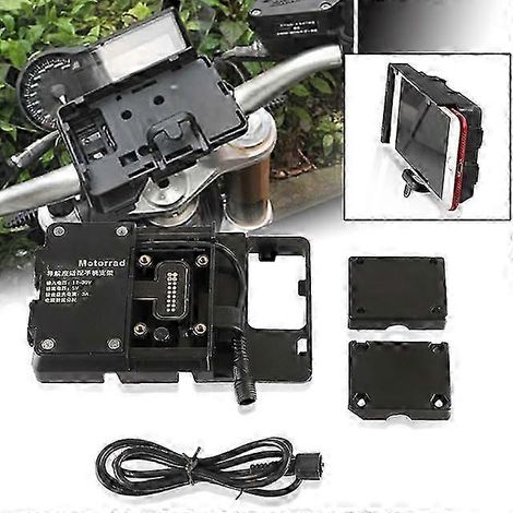 Support de navigation pour moto avec chargement de téléphone USB compatible avec R1200GS, LC ADV, R1200, R1250 GS et R 1200/1250 GS.