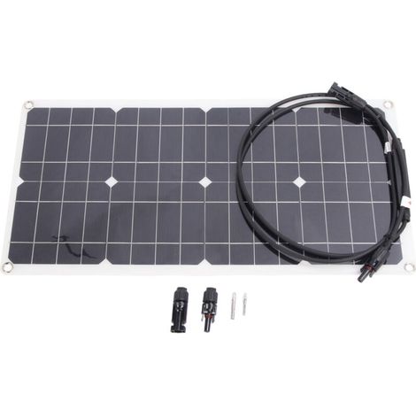 Panneau solaire Flexible 25W 16V, chargeur Portable monocristallin pour camping-car, Yachts, Batteries de voiture 12V. (1/5)