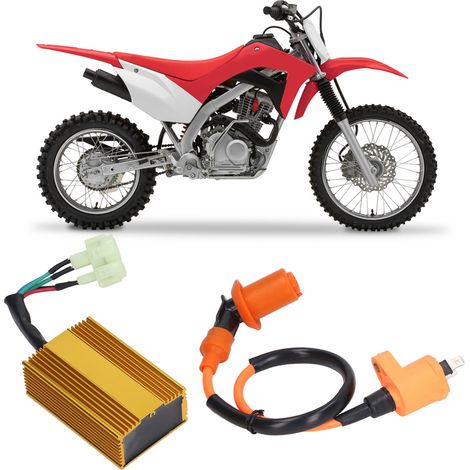 Boîtier CDI 6 broches + bobine d'allumage compatible avec les mini-motos, quads, VTT et buggies de 150 cm³, 200 cm³ et 250 cm³. (1/5)