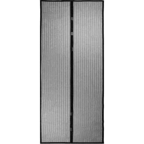 Moustiquaire - Maison - 100x220 cm - Noir - Magnétique - Anti-insectes (1/4)