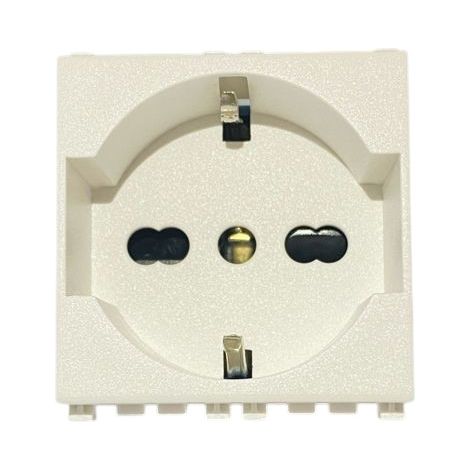 EcoPrice Presa Schuko 2P+T 10/16A 250V Social Bianco SD91400B