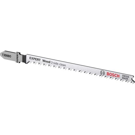 Bosch Accessories 2608900555 LAMA per seghetto alternativo EXPERT ‘Wood 2-side clean' T 308 BO, 5 pezzi 5 pz.