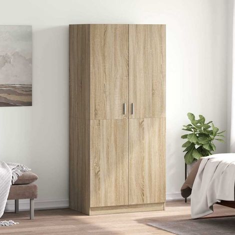 vidaXL Armario de madera contrachapada roble Sonoma 80x52x180 cm (1/5)