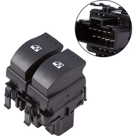 Bouton Interrupteur Lève Vitre Commutateur Electrique de Contrôle de Fenêtre Pour Renault Clio II 2 8200 060 045 -OLL (1/4)