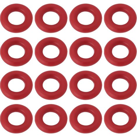 Joints Toriques - Lot de 100 - Silicone VMQ - Étanchéité Hydraulique - Usage Industriel - Rouge 7,24mm (1/5)