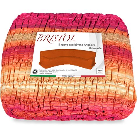 COPRIDIVANO ANGOLARE UNIVERSALE BRISTOL ETNICO BORDEAUX (1/5)